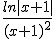 \frac{ln|x+1|}{(x+1)^2}